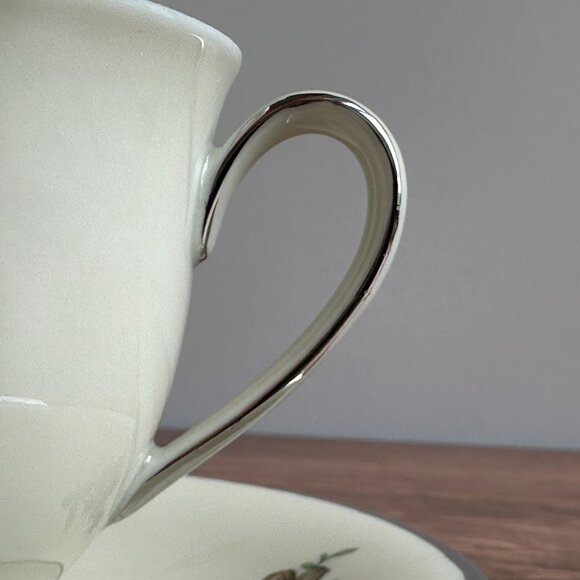 KPM Denmark Floral Espresso Cup & Saucer, Vintage - Picture 5 of 7